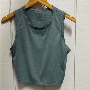 Fleo Grey Crop Tank Top